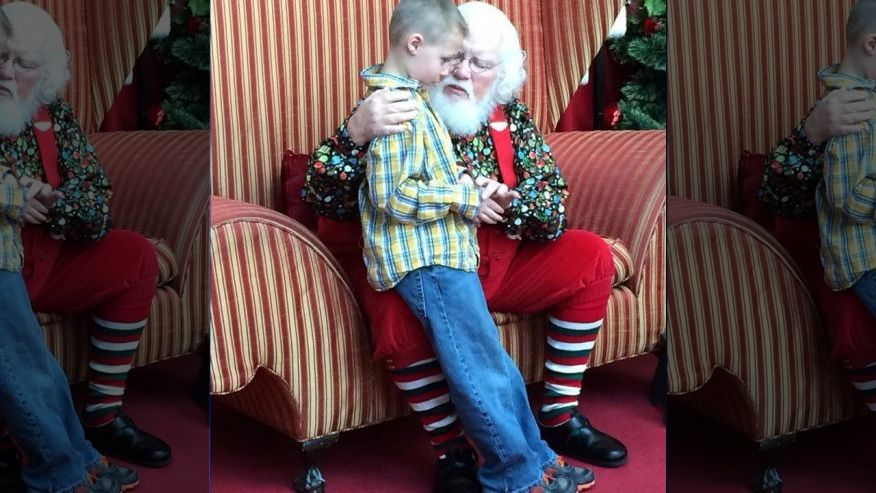 Mall Santa offers simple, yet touching message to autistic boy